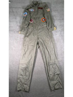 Leg Avenue Top Gun Flight Suit Costume with Patches